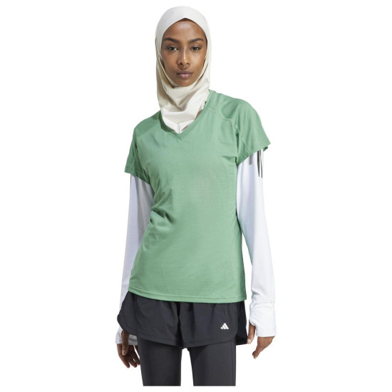 Adidas Γυναικεία κοντομάνικη μπλούζα Aeroready Train Essentials Minimal Branding V-Neck Tee Adidas Γυναικεία κοντομάνικη μπλούζα Aeroready Train Essentials Minimal Branding V-Neck Tee